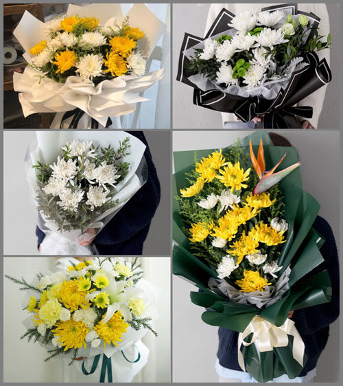 山东青岛莱西市白事花束代送